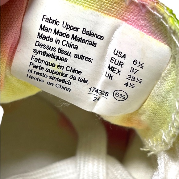 American Eagle tie dye canvas sneakers women’s size 6 1/2 - Picture 5 of 10